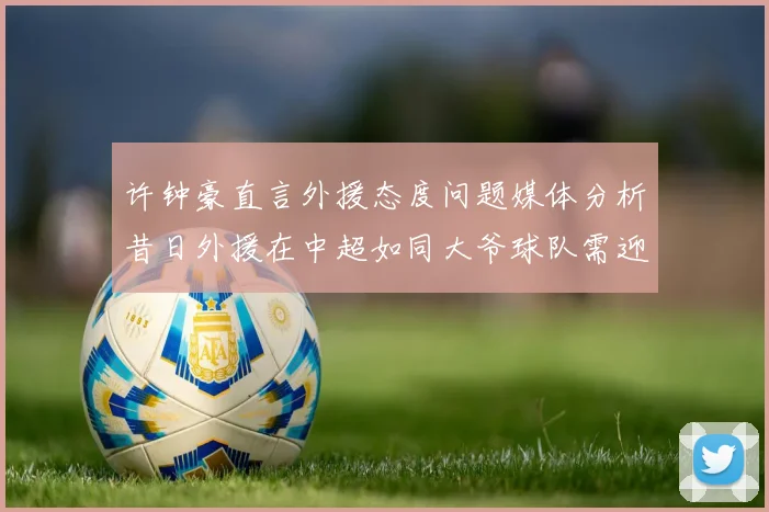 许钟豪直言外援态度问题媒体分析昔日外援在中超如同大爷球队需迎合